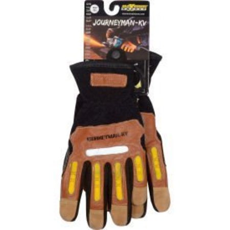 PIP PIP Maximum Safety Journeyman KV, Professional Workman's Glove, Brown, XXL, 1 Pair 120-4100/XXL